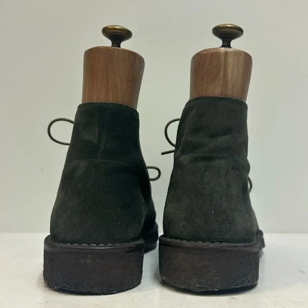 VGUC Ralph Lauren Purple Label Suede Chukka Boot Blue Green Made in Italy 10.5 D